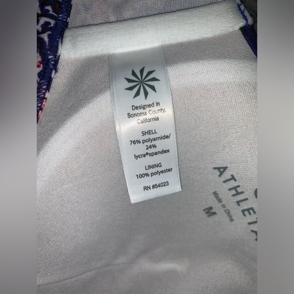 Athleta Purple And Red Padded Strappy Back‎ Bikini Top Size Medium - Picture 8 of 8